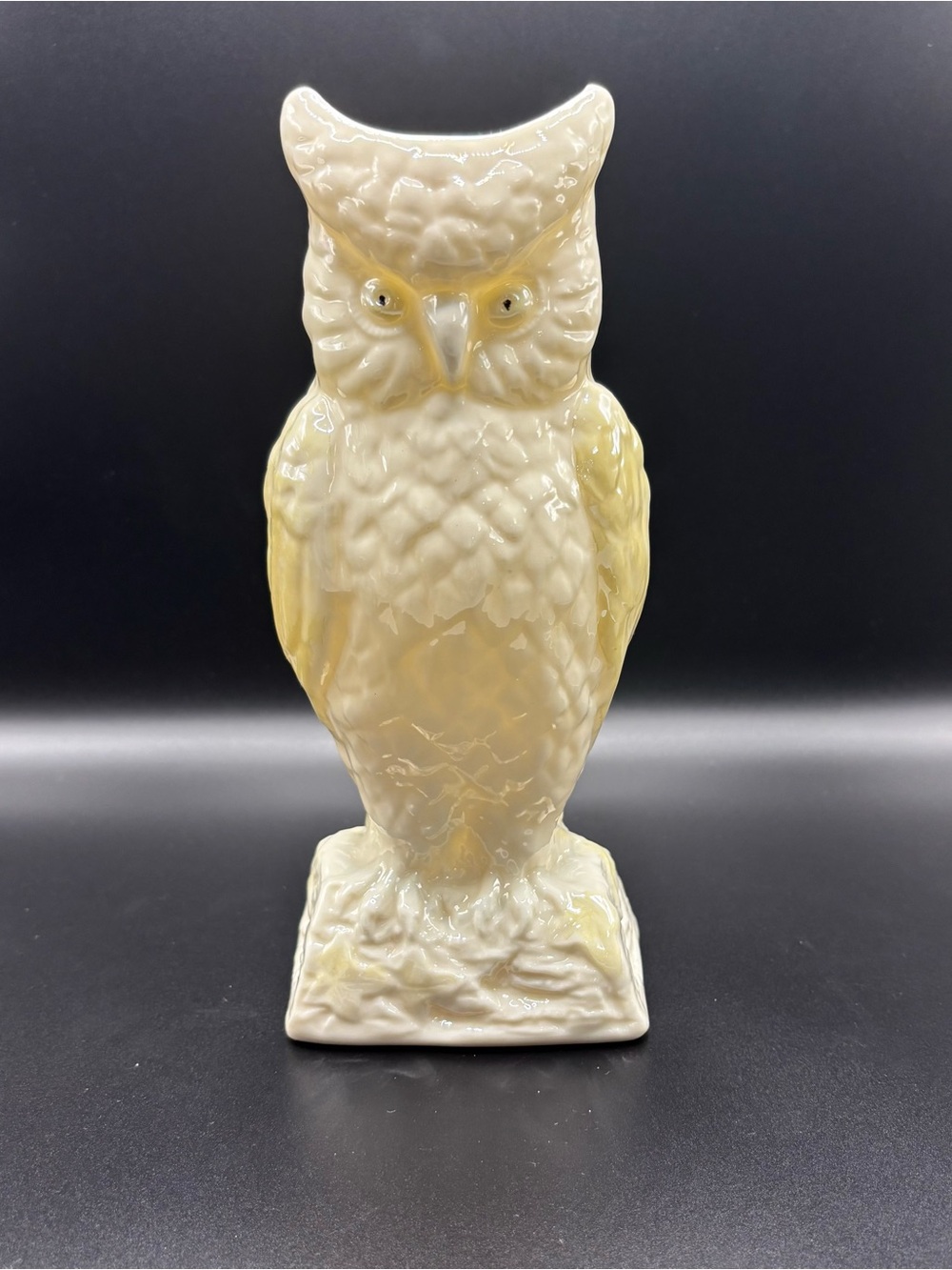 Vintage Irish Belleek Porcelain Owl Vase (1960s/1970s)